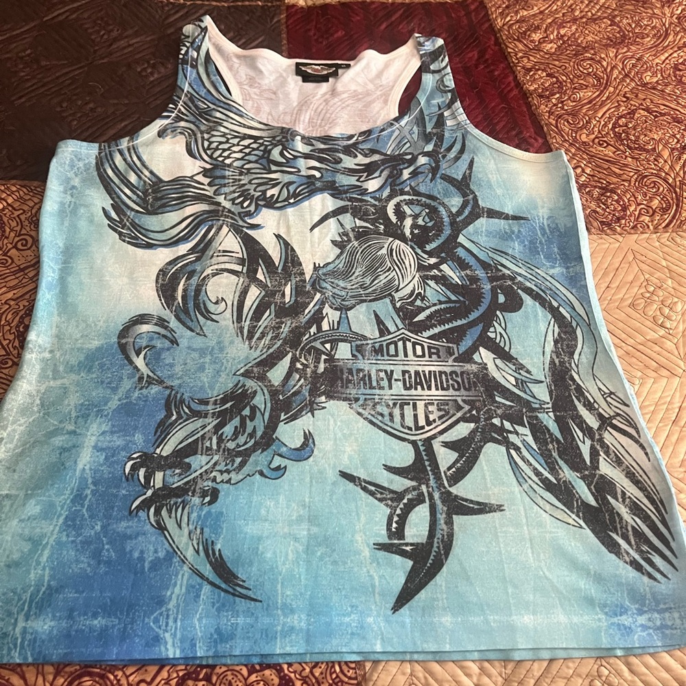 Ladies racerback Harley Davidson tank top